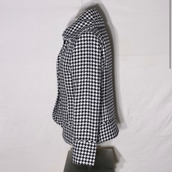 Vitrin Design Black & White Houndstooth Blazer Jacket M - Picture 3 of 15